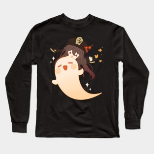 Genshin Impact - Hu Tao Cute Ghost Halloween Long Sleeve T-Shirt